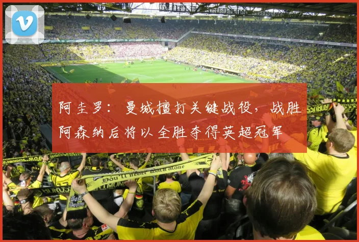 阿圭罗：曼城擅打关键战役，战胜阿森纳后将以全胜夺得英超冠军